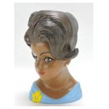 Lady head vase 9 1/2"