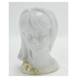 Velco lady head vase 5 1/2", 10928B