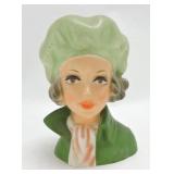 Lady head vase 7", E3233