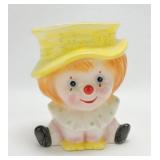Relpo clown head vase, 6777, 6"