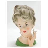 Ardco lady head vase 7 1/2"