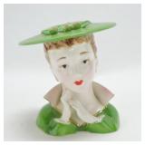 Lady head vase, 70565, 5"