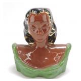 Lady head vase 6 1/2"