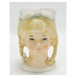 Lady head vase 5 1/2", 4796