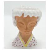 Lady head vase 4"