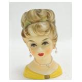Rubens lady head vase 5 1/2", 4103