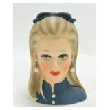 Japan lady head vase 5 1/2"