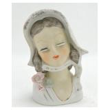 Art Mark lady head vase 6 1/2"