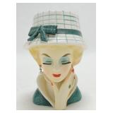 Rubens lady head vase 5", 476