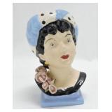 Lady head vase 6"