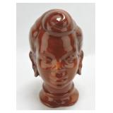 Lady head vase 6"