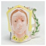 Lady head vase 4"