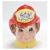 Enterprise Exclusive Fire Chief head vase 5 1/2"