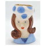 Lady head vase 5"