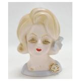 Japan lady head vase 5 1/2"