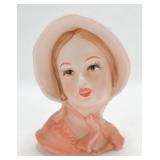 Lady head vase 6", 50/425