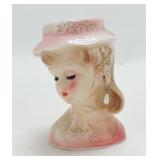 Lady head vase 3 1/2"