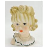 Enesco lady head vase 5 1/2"