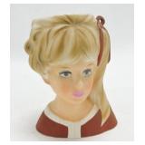 Enesco lady head vase 5 1/2"