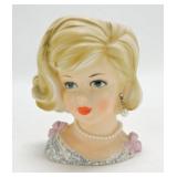 Lady head vase 5 1/2"