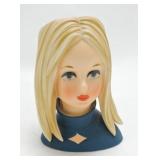 Parma  lady head vase A640, 6 3/4"