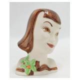 Lady head vase 5 1/2"