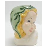 Lady head vase 5"