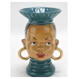 Lady head vase 5"