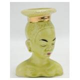 Lady head vase 6"