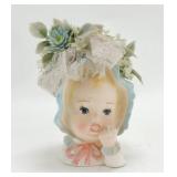 Baby face head vase 6", 1342