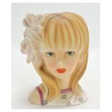 Japan lady head vase 5 1/2"