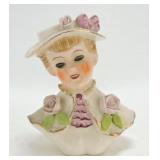 Acme Ware lady head vase 5 1/2"