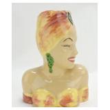 Lady head vase 8"