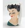 Trimont lady head vase 7"