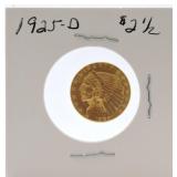 1925-D $2 1/2 gold Indian