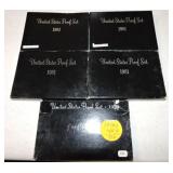 1979 and 4 - 1981 Ty2 proof sets