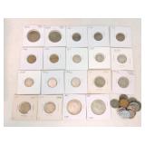 1852 & 1853 Large cents, 5 Indian cents,