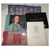 US mint lot: 4 Presidential Dollar and First