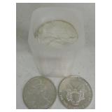 BU roll 1993 silver eagles