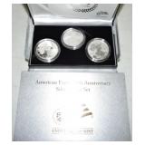 American Eagle 20th Anniversary silver coin set,