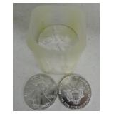 BU roll 1987 silver eagles