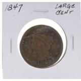 1847 large cent