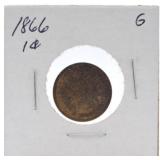 1866 Indian cent, G