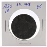 1820 large cent, VG