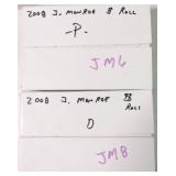 US Mint rolls of 2008-P & D James Monroe