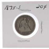 1875-S twenty cent piece