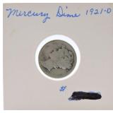 1921-D Mercury dime