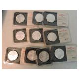 Lot of 10 silver eagles