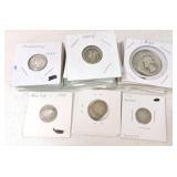 US Coin lot: 1 - 3 cent nickel, 2 seated dimes,