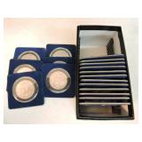 Set of 18 Ike dollars